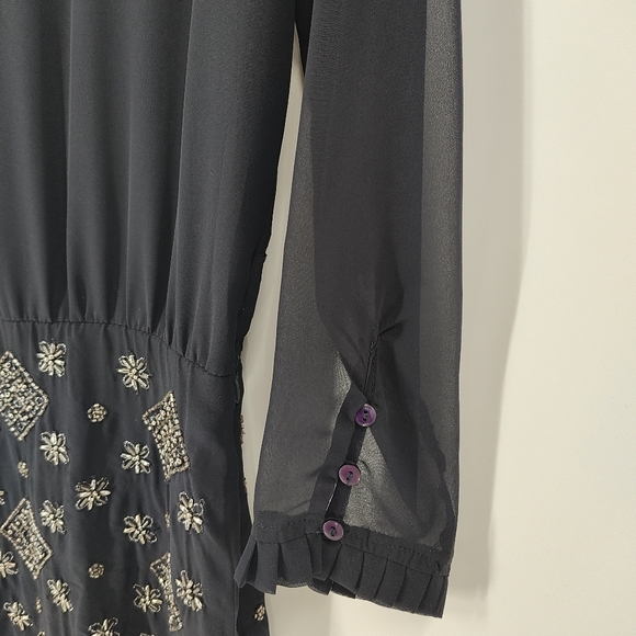 Zara | beaded blouson dress - Picture 4 of 10